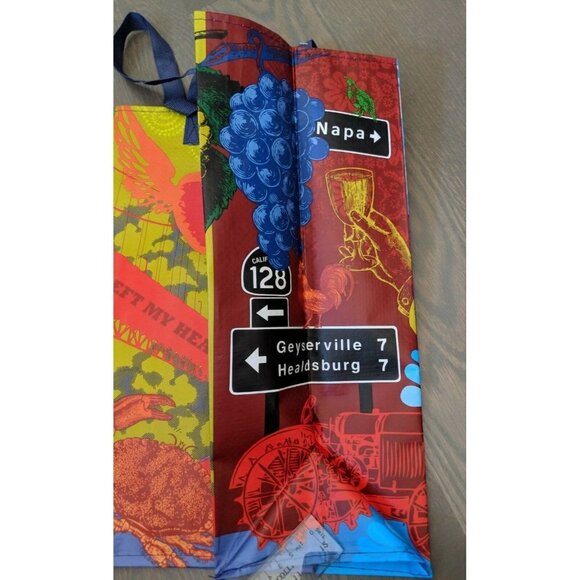 2 Trader Joe's Reusable Shopping Grocery Bags Lot San Francisco California - Picture 6 of 7